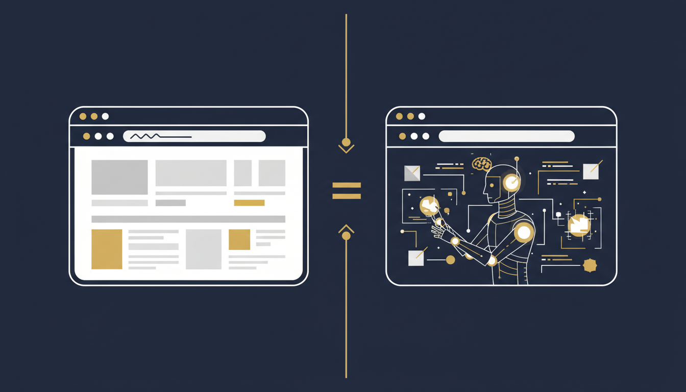 A web browser and a skill execution environment, structurally symmetric