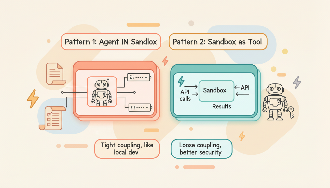 Two Patterns for Agent-Sandbox Connection